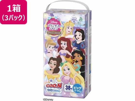 大王製紙 グーンぐんぐん吸収パンツ BIG 38枚 プリンセス×3P 1箱（ご注文単位1箱）【直送品】