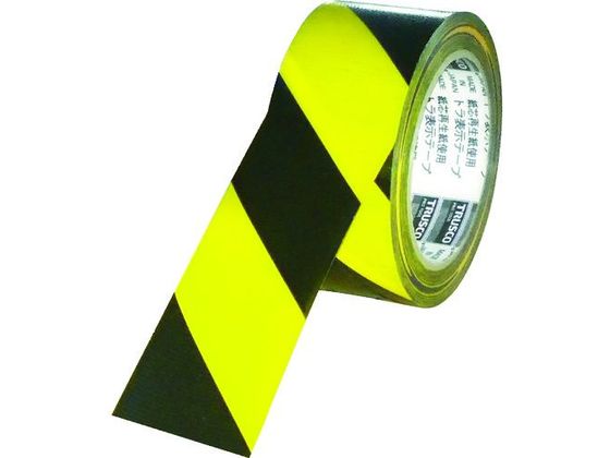 TRUSCO トラ表示テープ 50mm×25m 黄黒 TRTR-5025YB 1巻(ご注文単位1巻)【直送品】