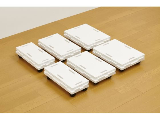 サンコープラスチック 連結できるラクゴロ 13 ホワイト 1台（ご注文単位1台）【直送品】