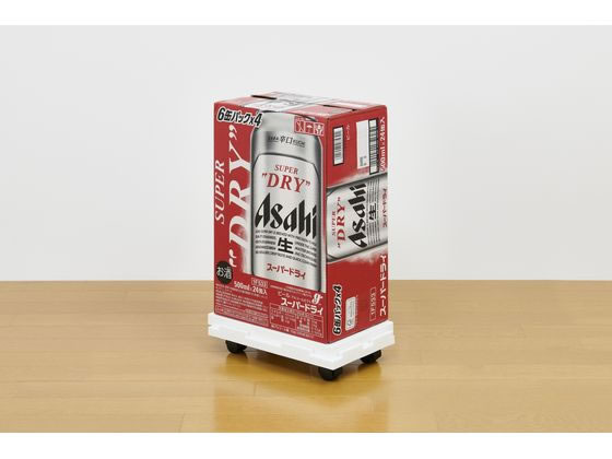 サンコープラスチック 連結できるラクゴロ 18 ホワイト 1台(ご注文単位1台)【直送品】