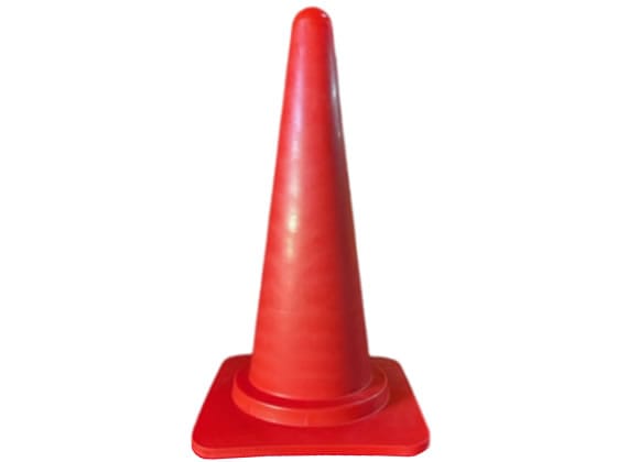 キタムラ産業 カラーコーン 赤 5本セット S-700-P 1セット（ご注文単位1セット）【直送品】