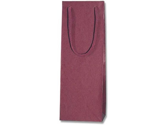 ヘイコー 紙袋 カラーチャームバッグ ワインL 1本用 エンジ 10枚 1束(ご注文単位1束)【直送品】