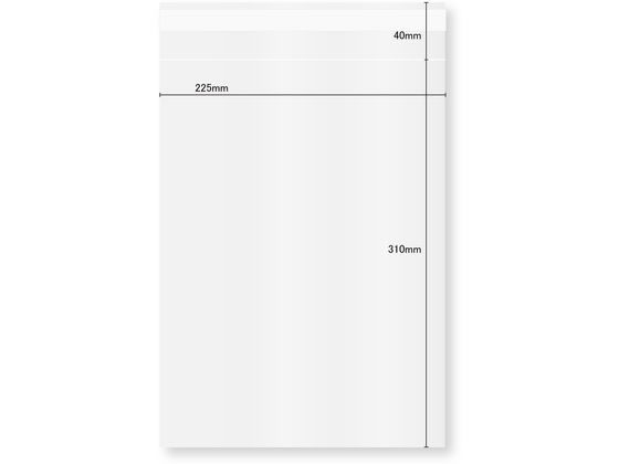 カクケイ OPP袋 テープ付き 0.06mm厚 A4 100枚 OPP60-225 1袋（ご注文単位1袋）【直送品】