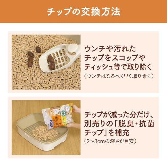 エステー ニャンとも清潔トイレ 脱臭・抗菌チップ 大きめの粒 2.5L 1個(ご注文単位1個)【直送品】