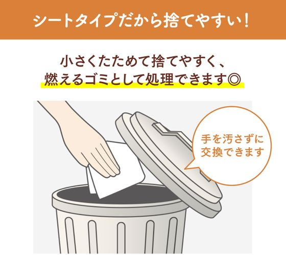 エステー ニャンとも清潔トイレ 脱臭・抗菌シート 4枚 1個(ご注文単位1個)【直送品】