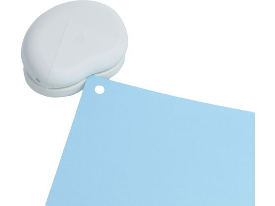 サンスター文具 一穴パンチ かどそろ ホワイト S4765095 1個（ご注文単位1個）【直送品】