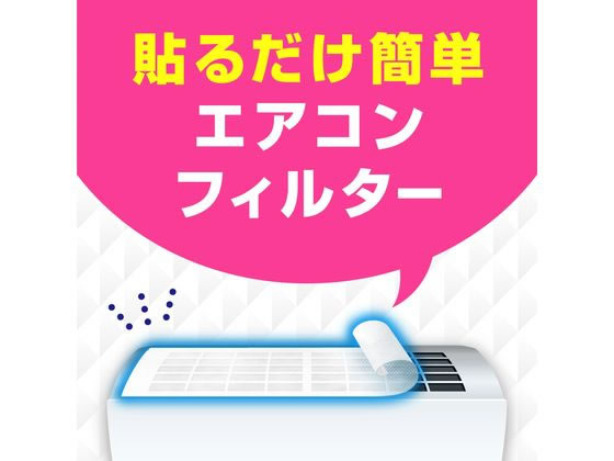 アース製薬 らくハピ エアコンのフィルター 2枚 1個(ご注文単位1個)【直送品】