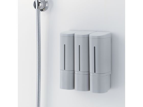 リッチェル HOVER マグネットディスペンサー 500mL ダークグレー 1個（ご注文単位1個）【直送品】