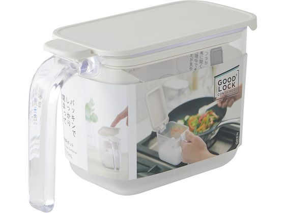 マーナ 調味料ポット ホウイト K736W 1個(ご注文単位1個)【直送品】