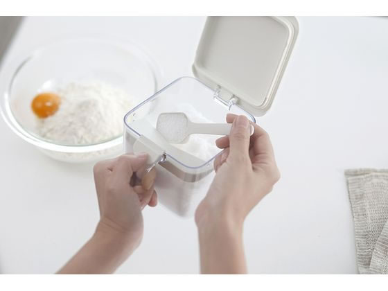 マーナ 調味料ポット ワイト ホワイト K775W 1個(ご注文単位1個)【直送品】