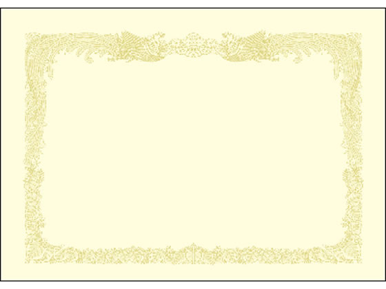 タカ印 OA賞状用紙 A3 縦書 クリーム 業務用 100枚 10-1187 1箱（ご注文単位1箱）【直送品】