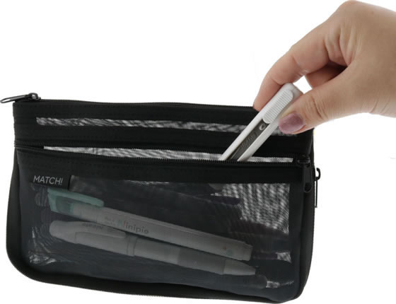 サンスター メッシュケース MATCH ブラック S2132788 1個(ご注文単位1個)【直送品】