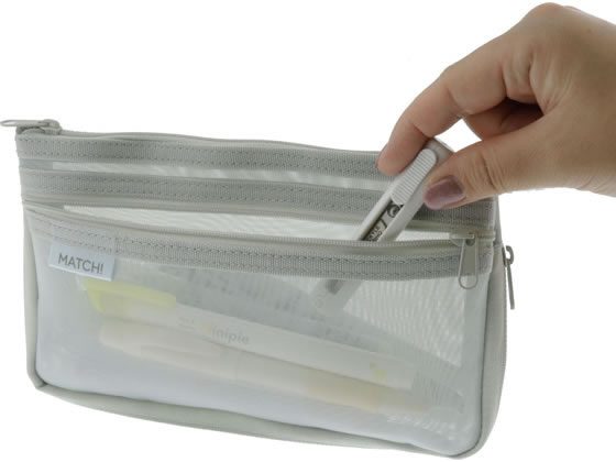 サンスター メッシュケース MATCH グレー S2132800 1個(ご注文単位1個)【直送品】