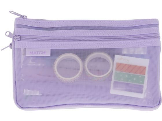 サンスター メッシュケース MATCH ラベンダー S2132818 1個(ご注文単位1個)【直送品】