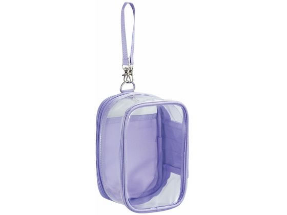 リヒトラブ myfa デコレーションボックスポーチ ライラックパープル A3306-10 1個(ご注文単位1個)【直送品】