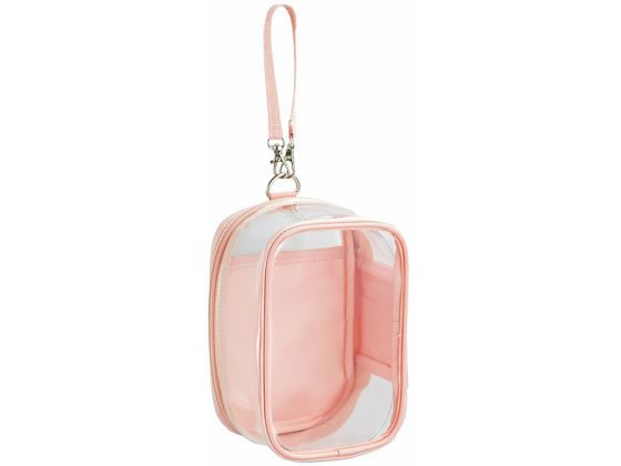 リヒトラブ myfa デコレーションボックスポーチ シャーベットピンク A3306-12 1個(ご注文単位1個)【直送品】