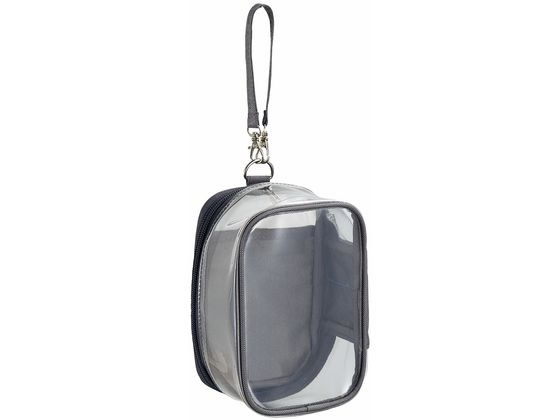 リヒトラブ myfa デコレーションボックスポーチ チャコールブラック A3306-24 1個(ご注文単位1個)【直送品】