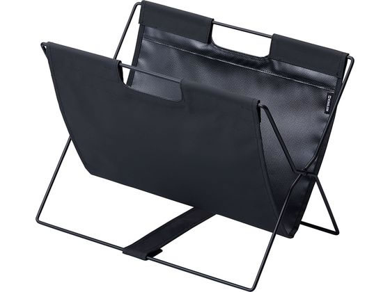 キングジム サイドバッグスタンド ターポリン ミニ 黒 BGS50TP-BK 1個(ご注文単位1個)【直送品】