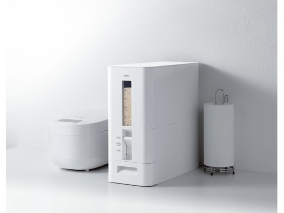 アスベル S計量米びつ 12kg型 A7528 1個（ご注文単位1個）【直送品】