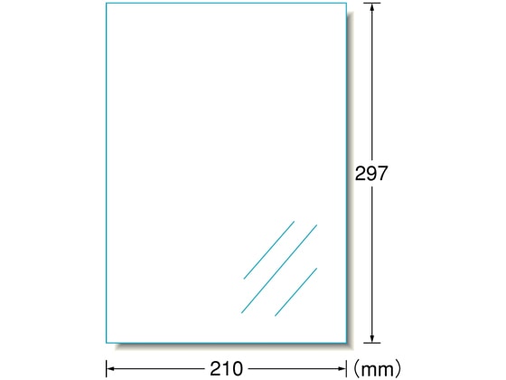 エーワン PPCラベル A4 ノーカット 透明ツヤ消しフィルム 100枚 27003 1冊（ご注文単位1冊）【直送品】
