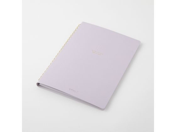 ミドリ(デザインフィル) リングノート[A5]カラー ドット方眼 紫 1冊（ご注文単位1冊）【直送品】