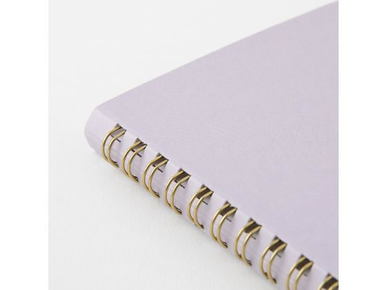 ミドリ(デザインフィル) リングノート[A5]カラー ドット方眼 紫 1冊（ご注文単位1冊）【直送品】