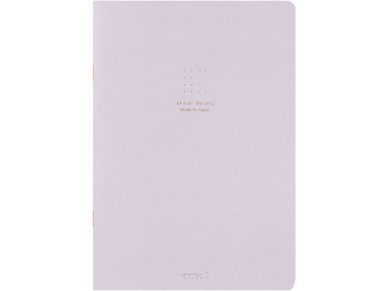 ミドリ(デザインフィル) ノート[A5]カラー ドット方眼 紫 15276006 1冊（ご注文単位1冊）【直送品】