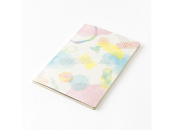 ミドリ(デザインフィル) ノート[B6]ゆるログ 水彩柄 15356006 1冊（ご注文単位1冊）【直送品】