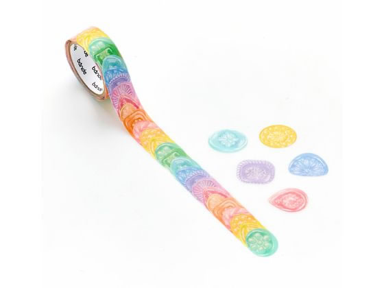 bande マスキングロールステッカー ドロップスお天気アメ BDA743 1巻（ご注文単位1巻）【直送品】