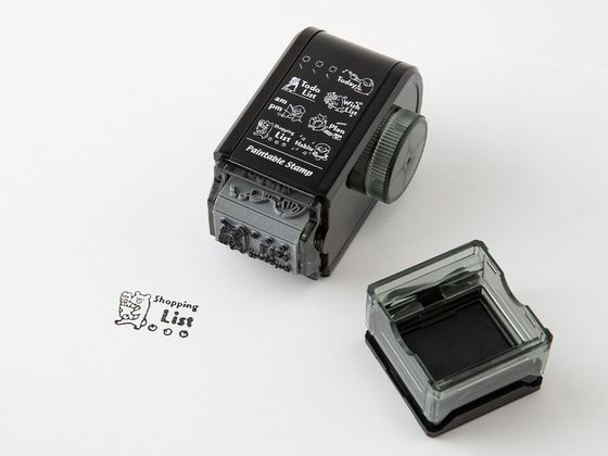 ミドリ(デザインフィル) スタンプ 回転印 ダイヤル リスト柄 35579006 1個(ご注文単位1個)【直送品】