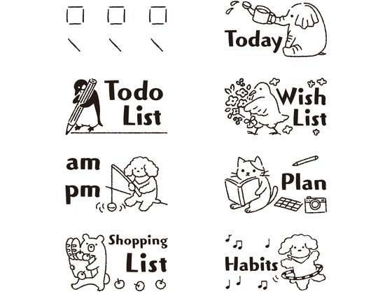 ミドリ(デザインフィル) スタンプ 回転印 ダイヤル リスト柄 35579006 1個(ご注文単位1個)【直送品】