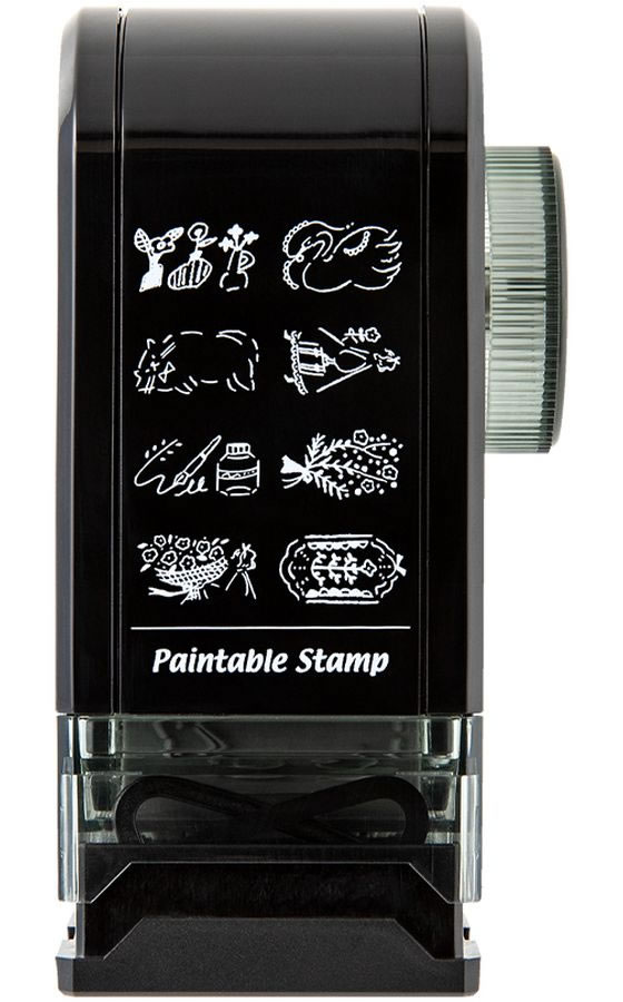 ミドリ(デザインフィル) スタンプ 回転印 ダイヤル アンティーク柄 1個(ご注文単位1個)【直送品】