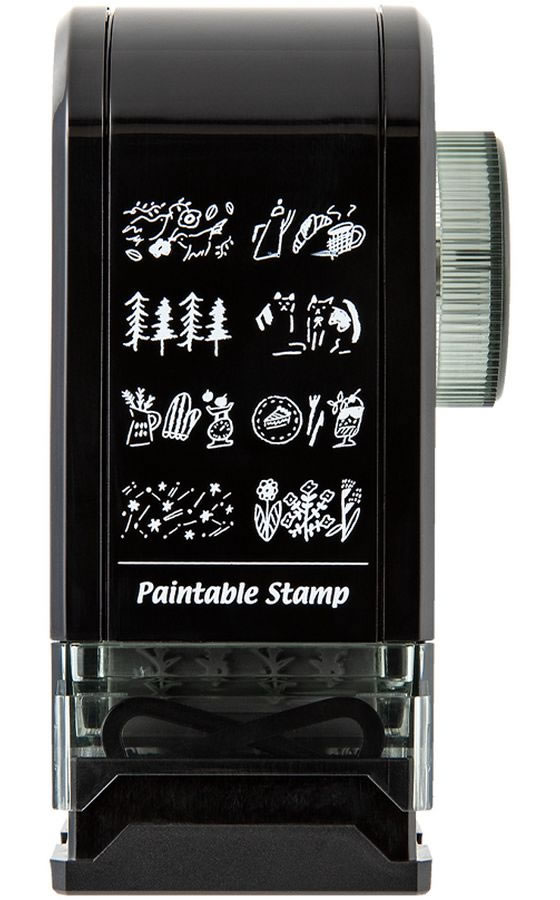 ミドリ(デザインフィル) スタンプ 回転印 ダイヤル つながる柄 1個(ご注文単位1個)【直送品】