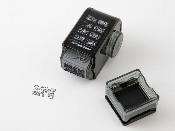 ミドリ(デザインフィル) スタンプ 回転印 ダイヤル 暮らし柄 1個（ご注文単位1個）【直送品】