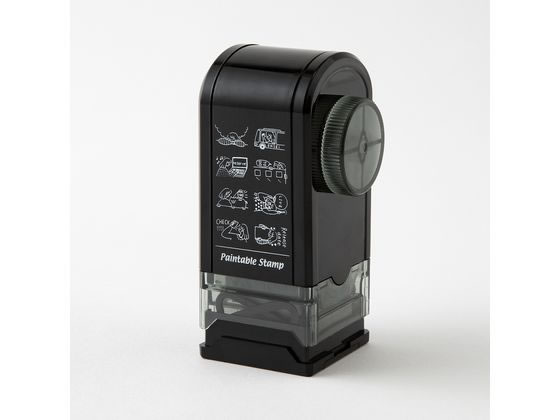 ミドリ(デザインフィル) スタンプ 回転印 ダイヤル 推し活柄 1個（ご注文単位1個）【直送品】