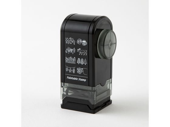 ミドリ(デザインフィル) スタンプ 回転印 ダイヤル 北欧柄 35585006 1個(ご注文単位1個)【直送品】