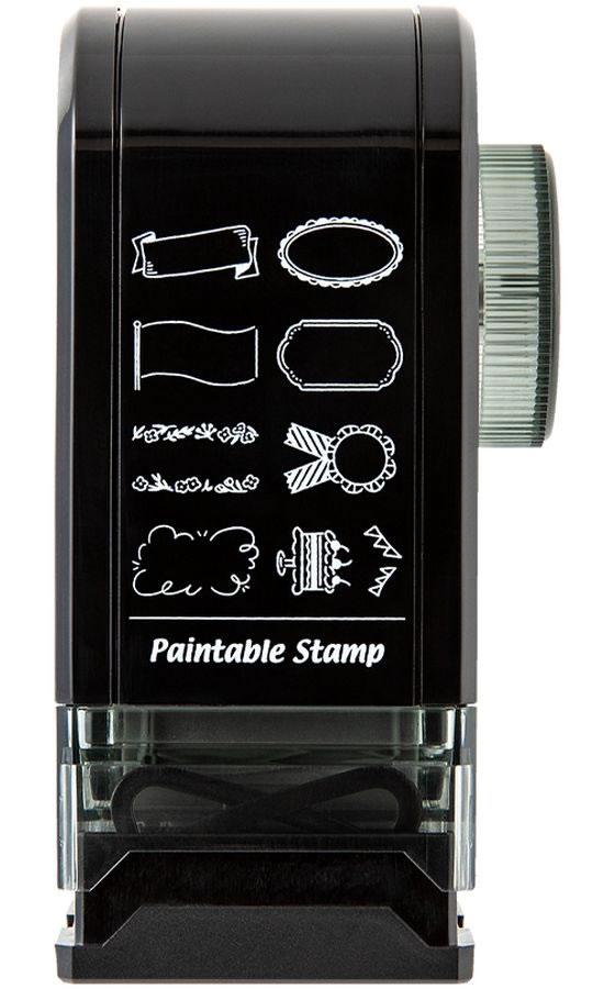 ミドリ(デザインフィル) スタンプ 回転印 ダイヤル 飾り柄 35587006 1個（ご注文単位1個）【直送品】