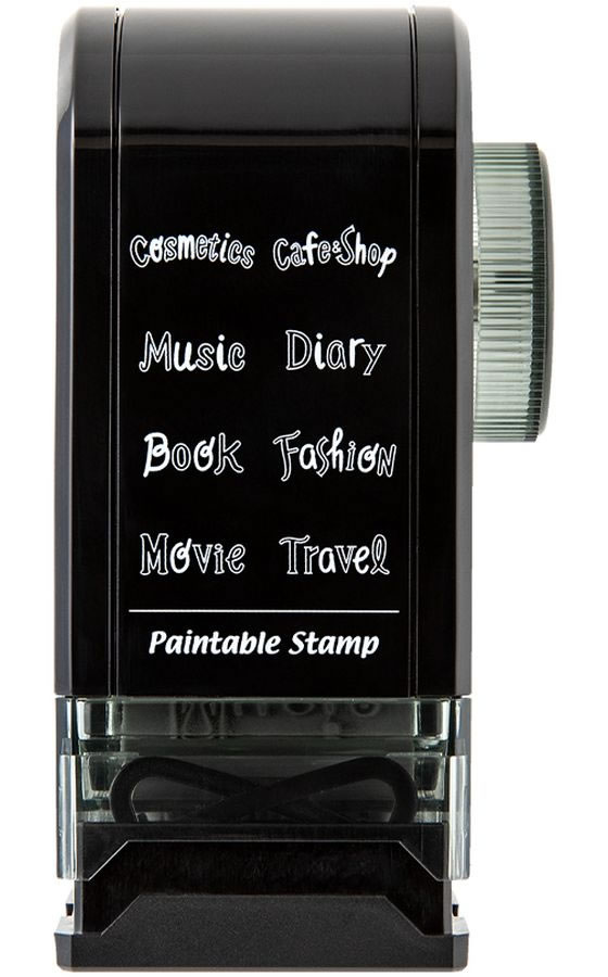 ミドリ(デザインフィル) スタンプ 回転印 ダイヤル タイトル柄 35588006 1個(ご注文単位1個)【直送品】