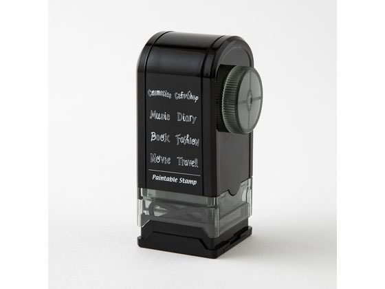 ミドリ(デザインフィル) スタンプ 回転印 ダイヤル タイトル柄 35588006 1個(ご注文単位1個)【直送品】