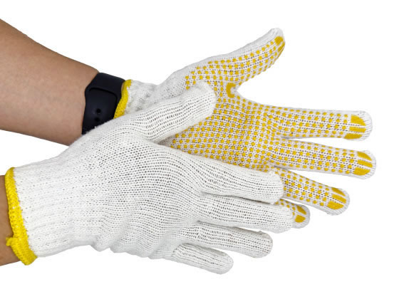 Forestway すべり止め軍手 7ゲージ 570g ホワイト 120双 1ｾｯﾄ（ご注文単位1ｾｯﾄ）【直送品】