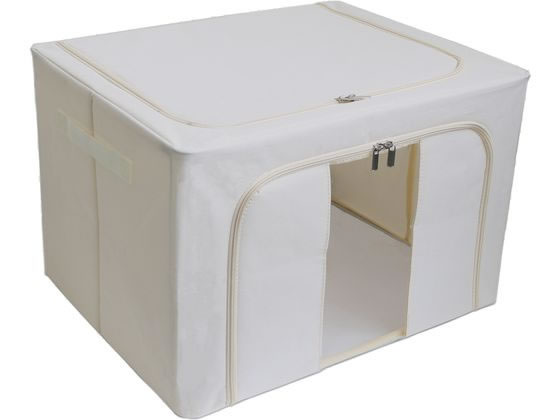 トレードワン 窓付きマルチ収納ボックス ホワイト Lサイズ 90084 1個(ご注文単位1個)【直送品】