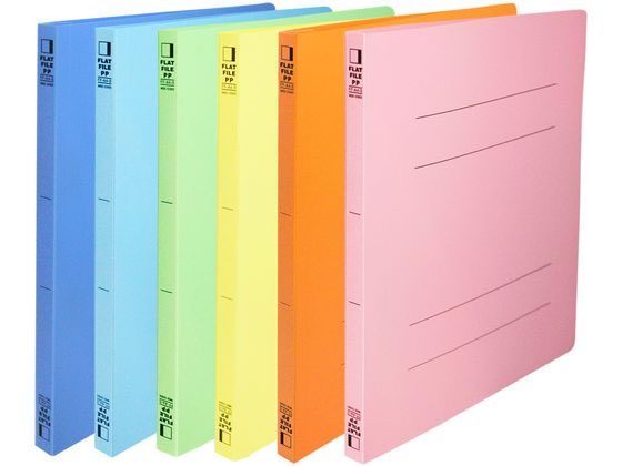 ビュートン フラットファイルPP 表紙幅広 A4タテ ブルー FF-A4SHW-B 1冊(ご注文単位1冊)【直送品】