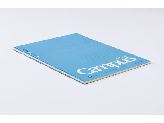 コクヨ キャンパス ソフトリングノート(ドット入罫線) A4 40枚 ブルー 1冊(ご注文単位1冊)【直送品】