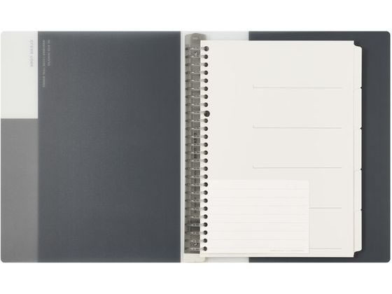 マルマン バインダー B5 クリーントーン 26穴 ブラック ワイド F312-05 1冊(ご注文単位1冊)【直送品】