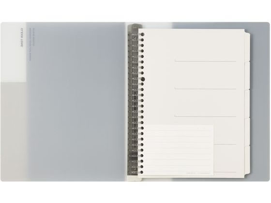 マルマン バインダー B5 クリーントーン 26穴 グレー ワイド F312-11 1冊(ご注文単位1冊)【直送品】