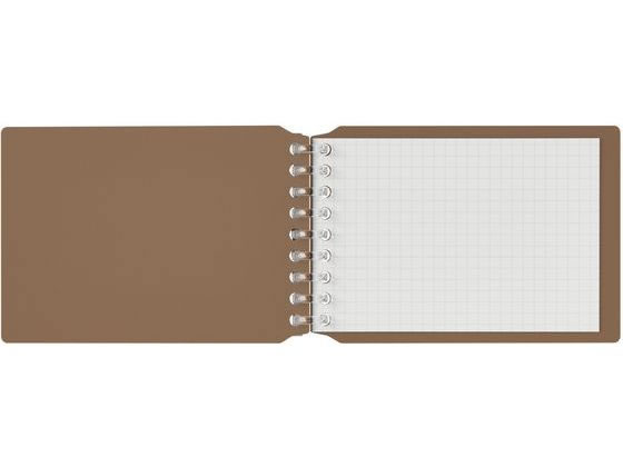 マルマン くるっとリング バインダー ブラウン FMR9SETA-07 1冊(ご注文単位1冊)【直送品】