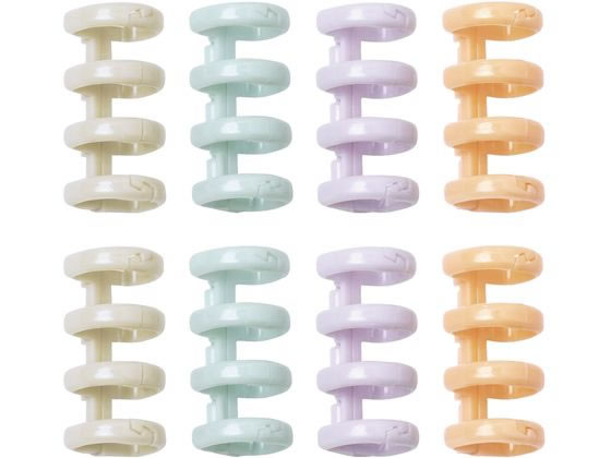 ソニック ルーズリーフリング 4穴式 8個入 SP-8763 1セット(ご注文単位1セット)【直送品】