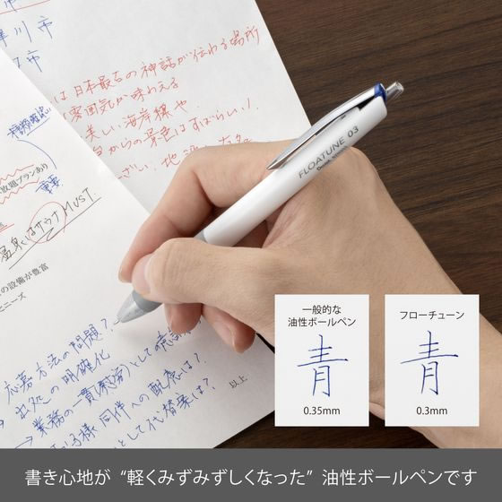 ボールペン替芯 FLOATUNE フローチューン 0.3mm 青 10本 1箱(ご注文単位1箱)【直送品】