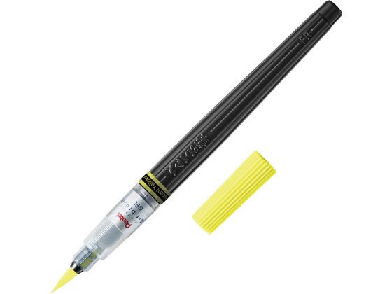 ぺんてる アートブラッシュ 蛍光イエロー XGFLP-303 1本（ご注文単位1本）【直送品】