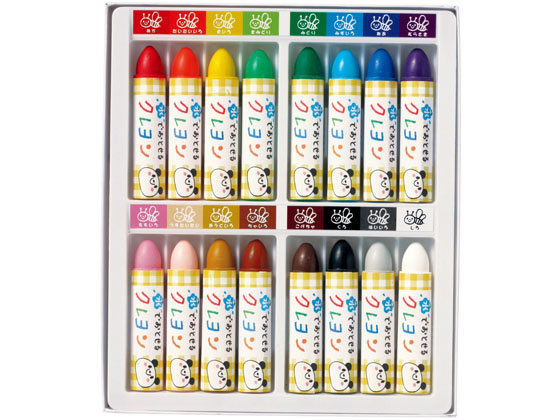 サクラクレパス 水でおとせるクレヨン 16色 WYL16 1セット(ご注文単位1セット)【直送品】